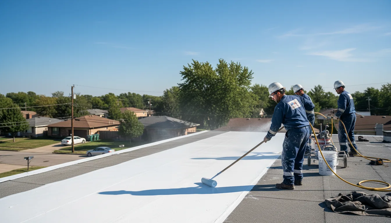 Commercial roof coating in Harkers Island, NC near me